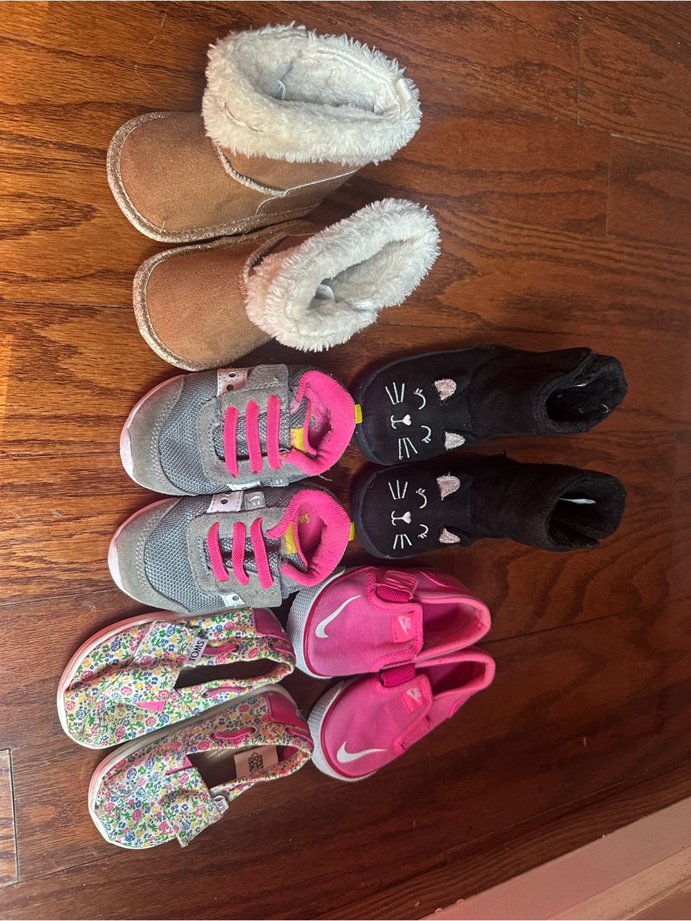 Nike, Bebe, Toms, Saucony & Wondernations Girls Variety Shoes from size 3-12mos